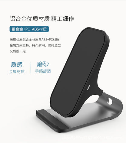 Aluminum Alloy 15W Fast Wireless Charger & Phone Holder