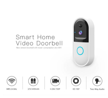 Smart WiFi Video Doorbell with Wireless