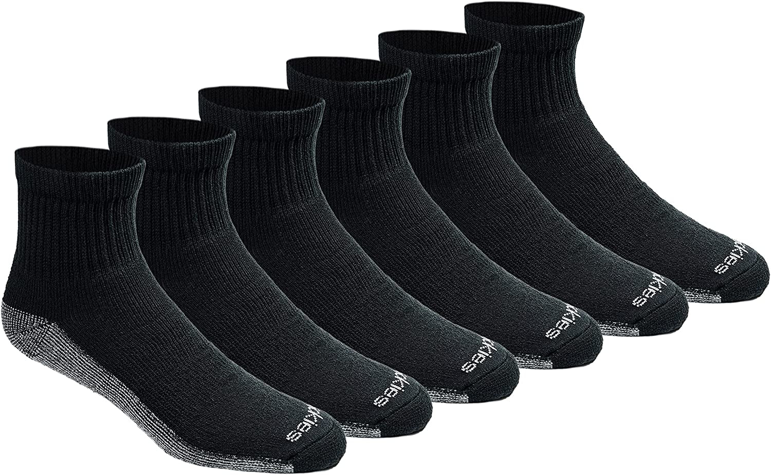 Men'S Dri-Tech Moisture Control Quarter Socks, Available in M-XXL (6, 12, 18 Pairs)