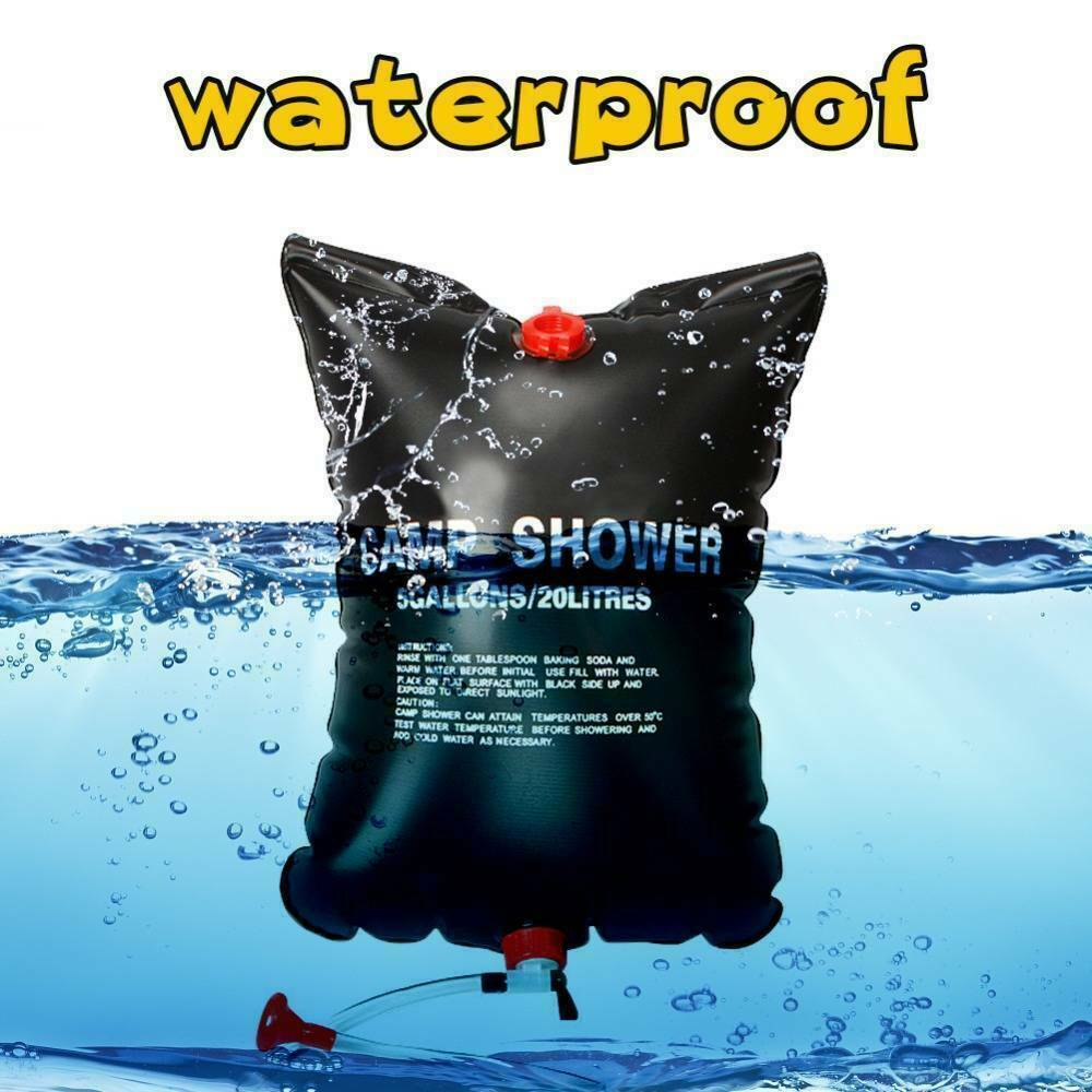 20L Portable Solar Camping Shower Bag