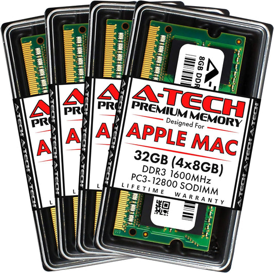 32GB Kit (4X8Gb) RAM for Apple Imac (Late 2012, Late 2013, Late 2014, Mid 2015) | DDR3 1600Mhz PC3-12800 SODIMM 204-Pin Memory Upgrade