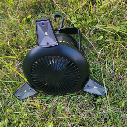 Solar Camping Light & Foldable Fan with Hanging Hook