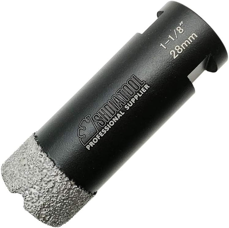 Diamond Core Drill Bits 1-1/8 Inch for Porcelain Ceramic Tile Marble Brick Vacuum Brazed Hole Saw 28Mm