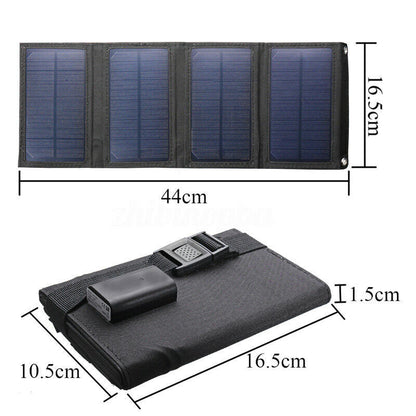 Portable Solar Foldable Battery Panel with USB Interface