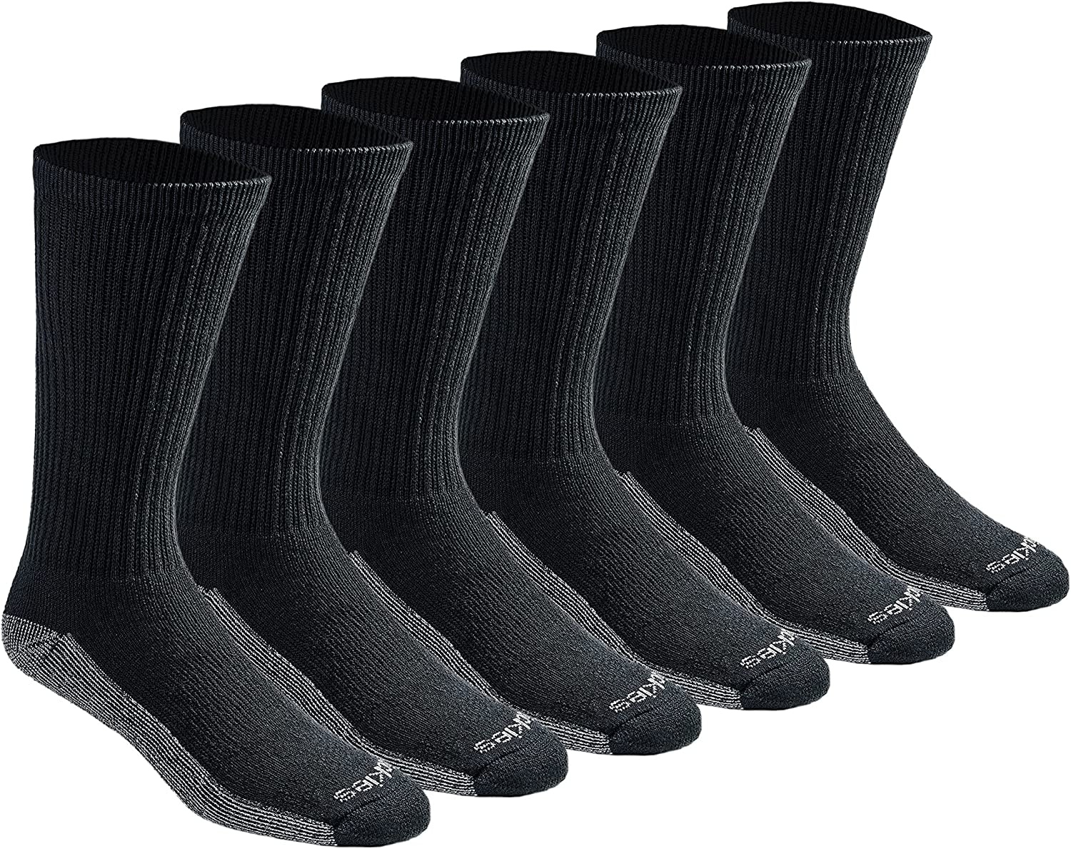 Men'S Dri-Tech Moisture Control Crew Socks, Available in M-XXL (6, 12, 18 Pairs)